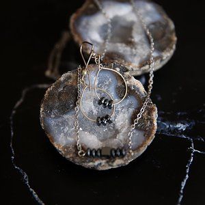 Hematite and Silver Jewelry Set